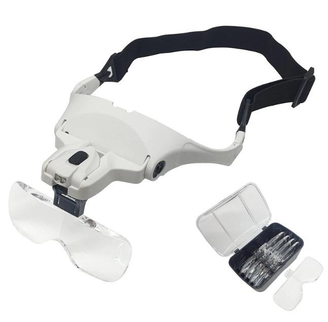 A18 LED Illuminated Glasses Magnifiying Glass Eyeglasses Bracket