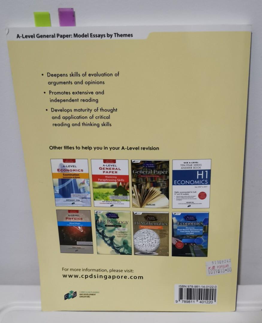 General Paper Model Al A Level General Paper Model Essays by Themes - Andrew Smith, Hobbies ...