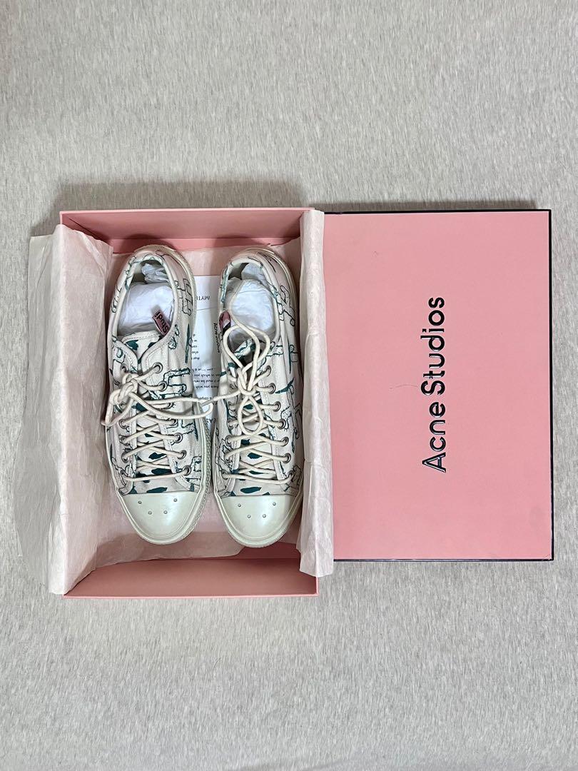 Acne canvas sneakers sale