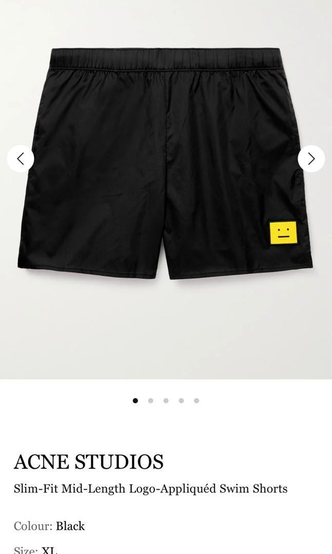 Acne studios swim shorts men Men s Fashion Activewear on Carousell