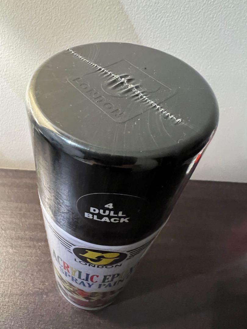Acrylic Epoxy Spray Paint Dull / Matte Black, Furniture & Home Living