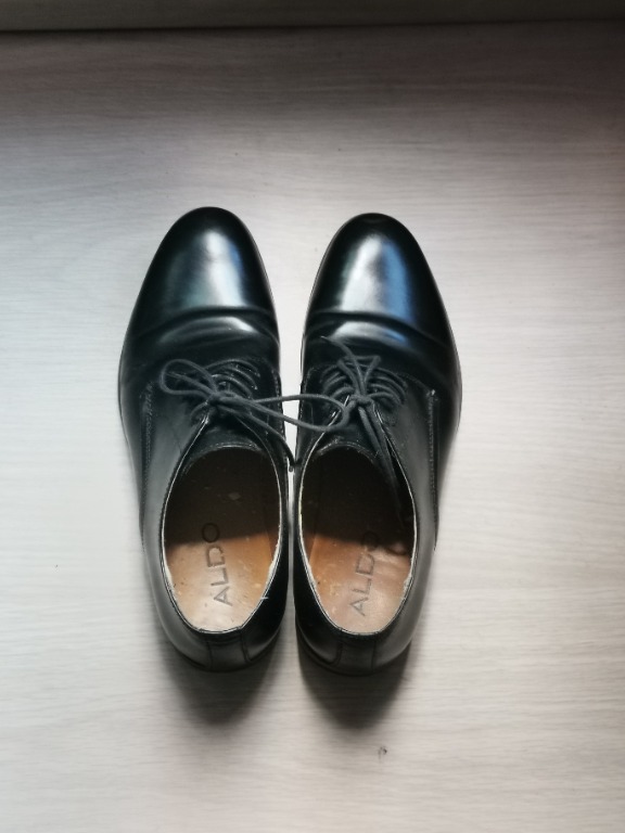 ALDO Black Formal Leather Shoes EUR 39 US 7 UK 6