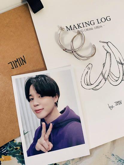 防弾少年団(BTS) - 即発送可能　JIMIN RED CARVING EARRING BTS JIMIN RED CARVING EARRING 即日発送します