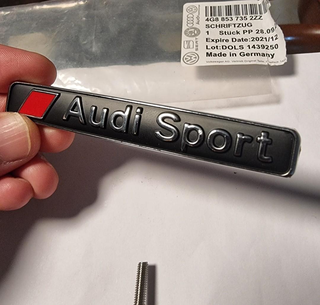 Audi Sport clip-on grill badge/ emblem, Car Accessories