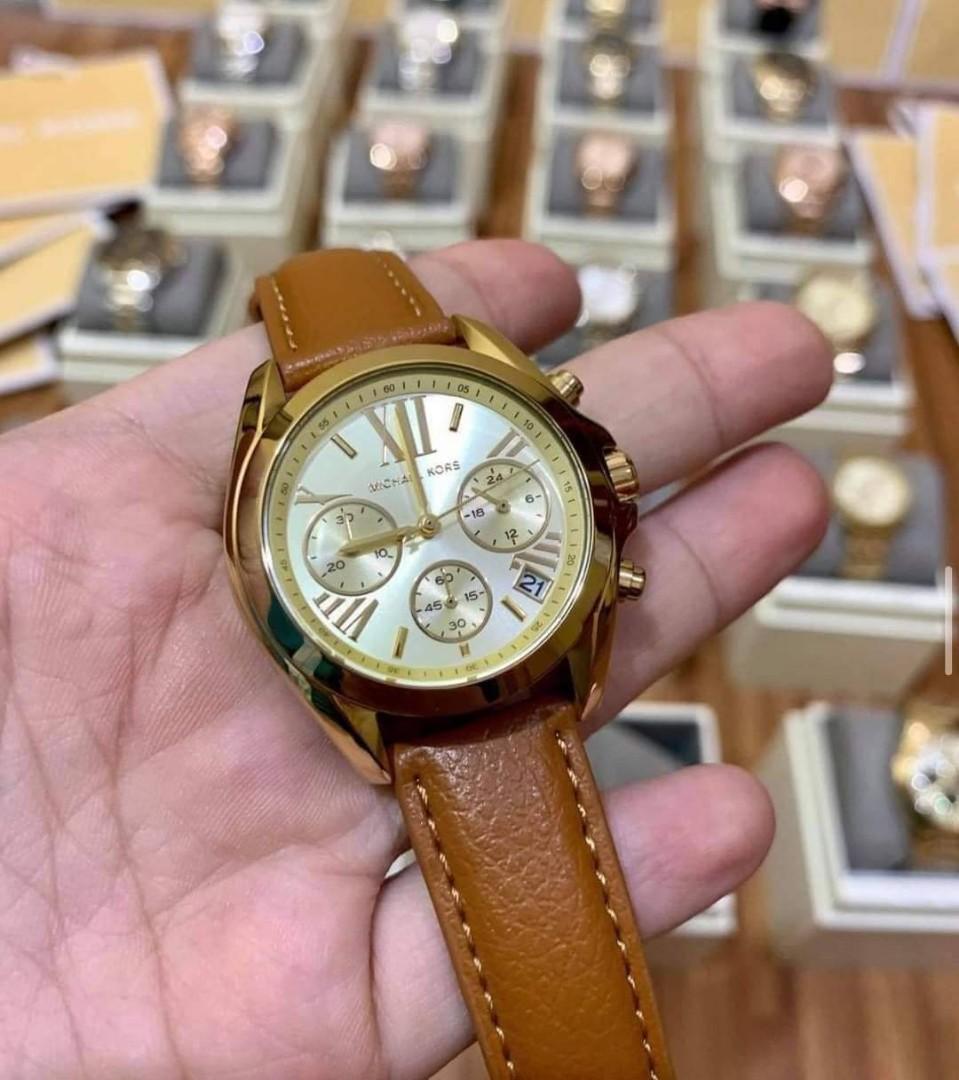 Michael Kors Bradshaw Chronograph Brown Leather Ladies Watch MK5629 Womens  Fashion Watches  Accessories Watches on Carousell