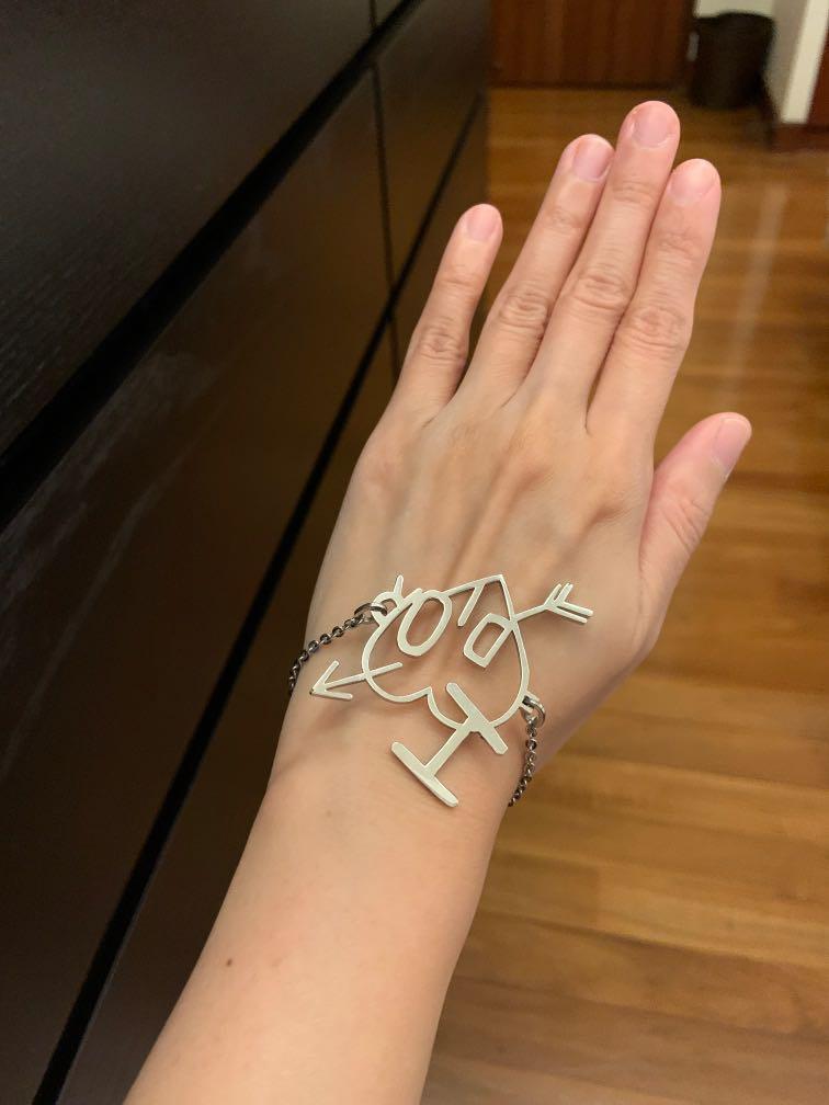 Authentic Rare Christian Dior Heart Logo Bracelet, Women's Fashion, Jewelry  u0026 Organisers, Bracelets on Carousell