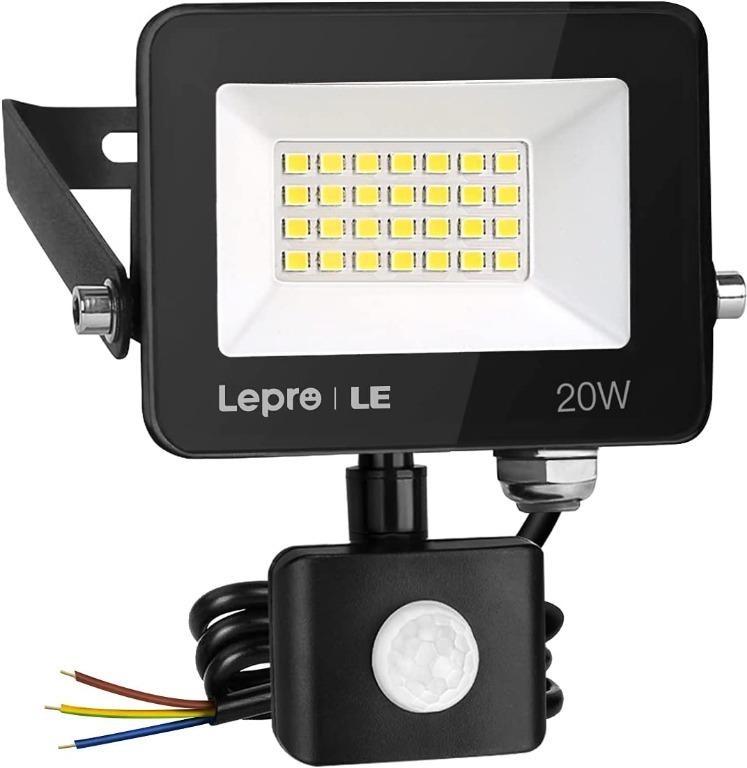 4 Set 20W Motion Sensor Led Flood Light Super Bright Cool White Outdoor Lighting 