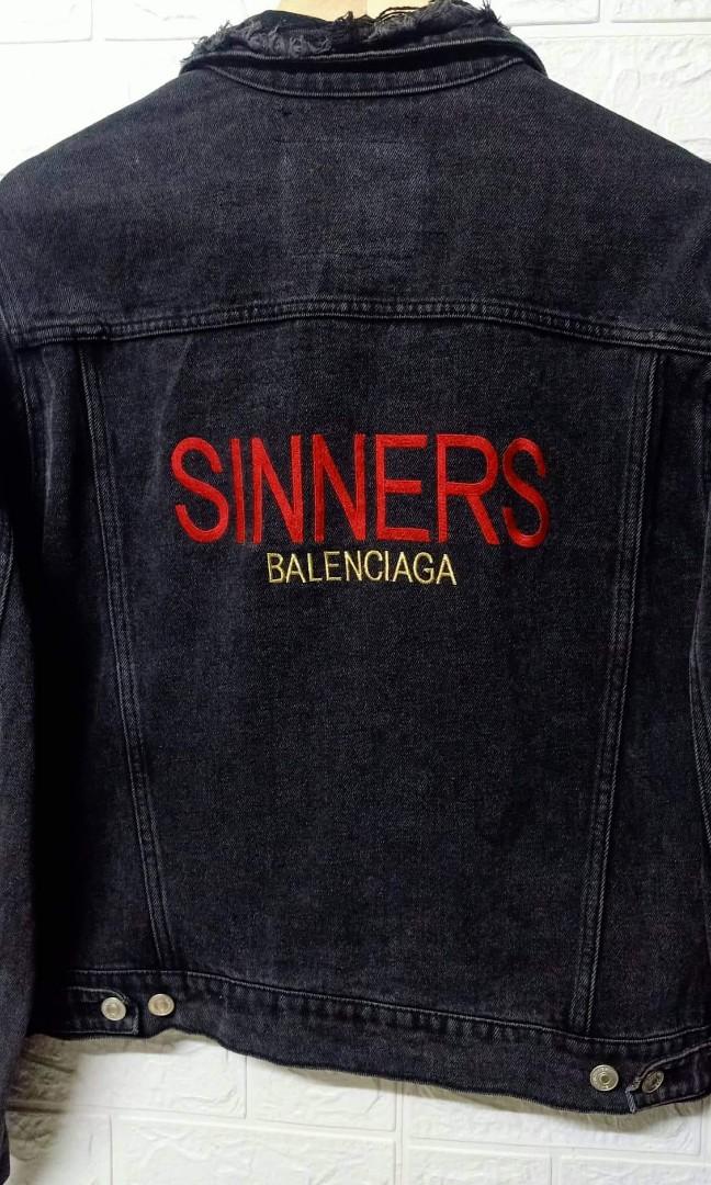 Balenciaga sinners denim jacket