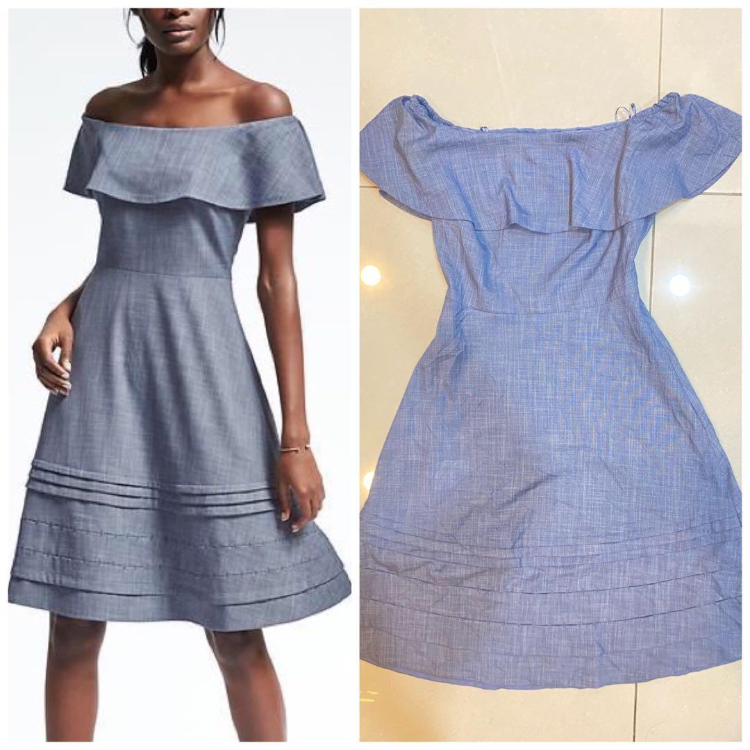 Denim sheath 2025 dress banana republic