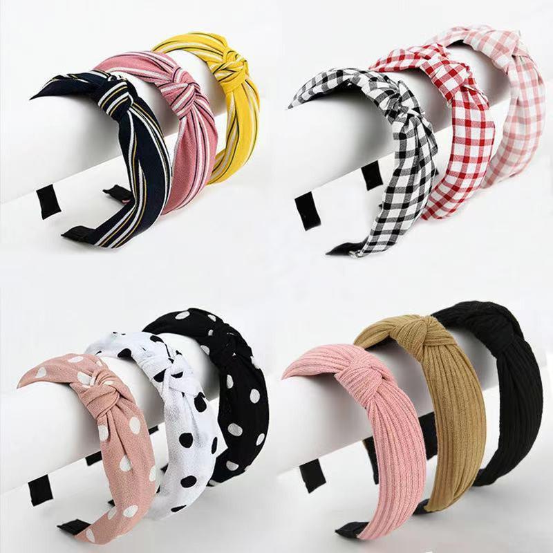 Bandana Motif Bando Simpul Aksesoris Rambut Wanita Bando Ala Korean Style Import l