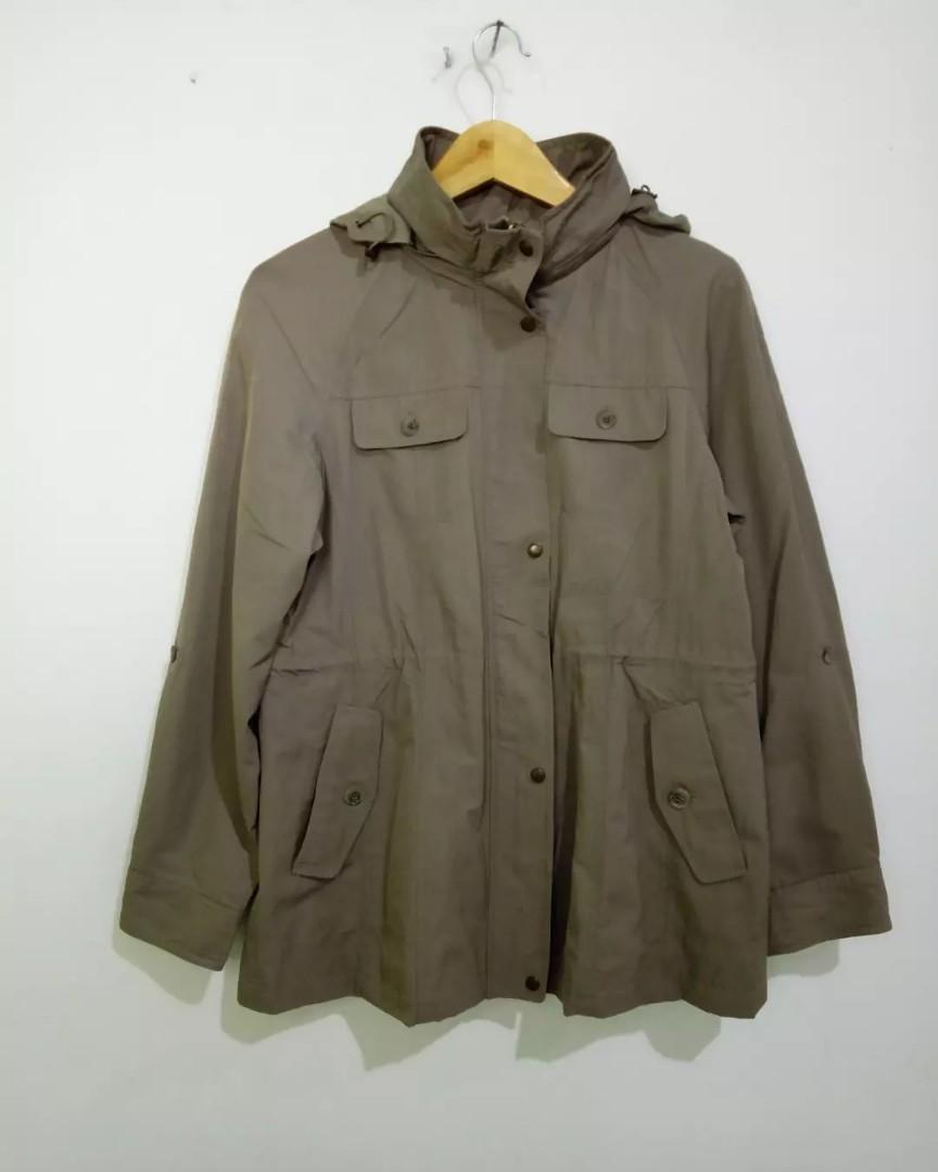 BCBG Parka Jacket brown Fesyen Wanita Pakaian Wanita Baju