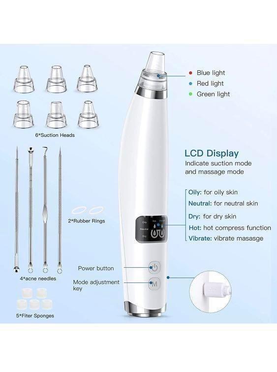 BESTOPE Blackhead Remover Pore Vacuum with Heating and Vibration