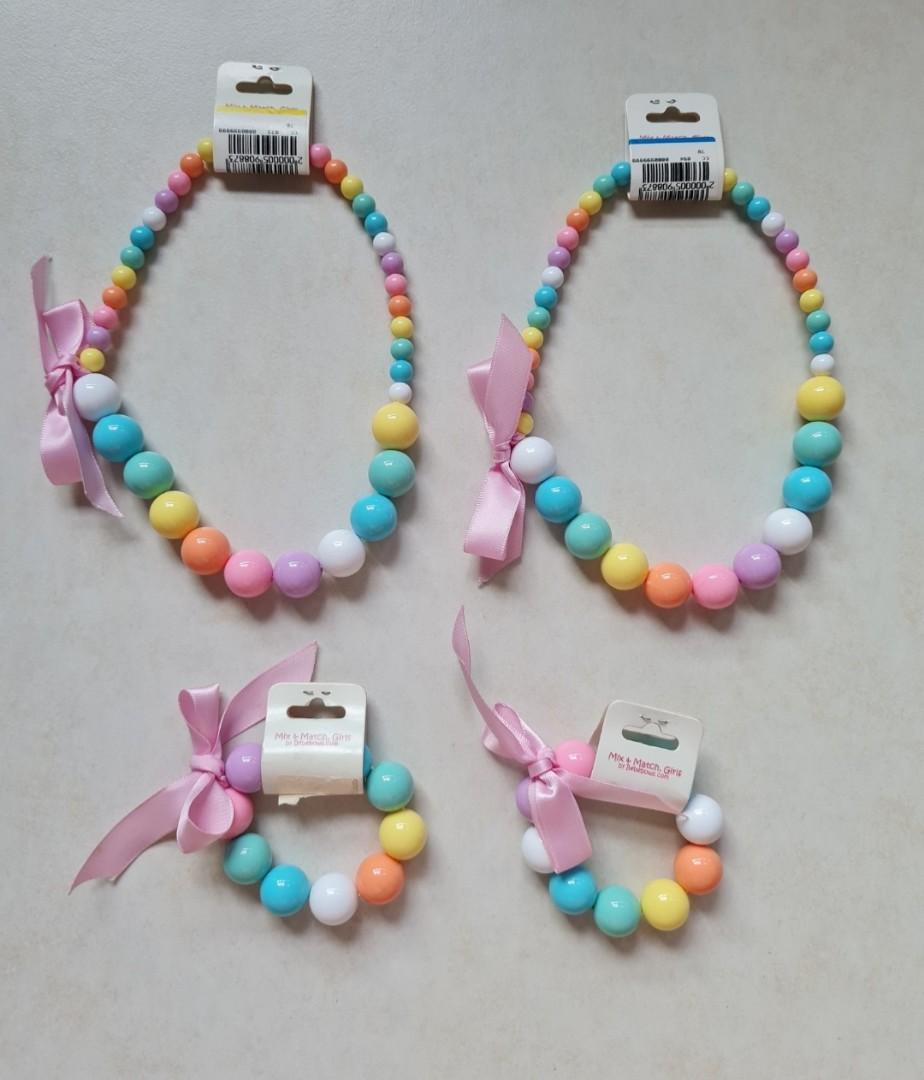 Brand New Chic Colorful Beads Necklace Bracelet Sets Costume Jewellery Accessories