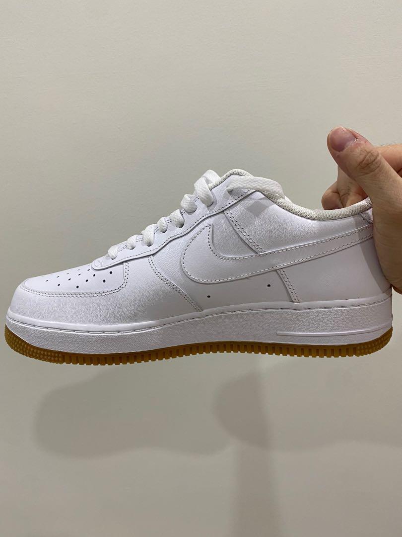 White af1 gum sole new arrivals