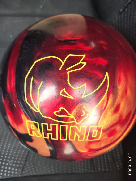 Brunswick Rhino Red/Black/Gold Pearl Bowling Ball