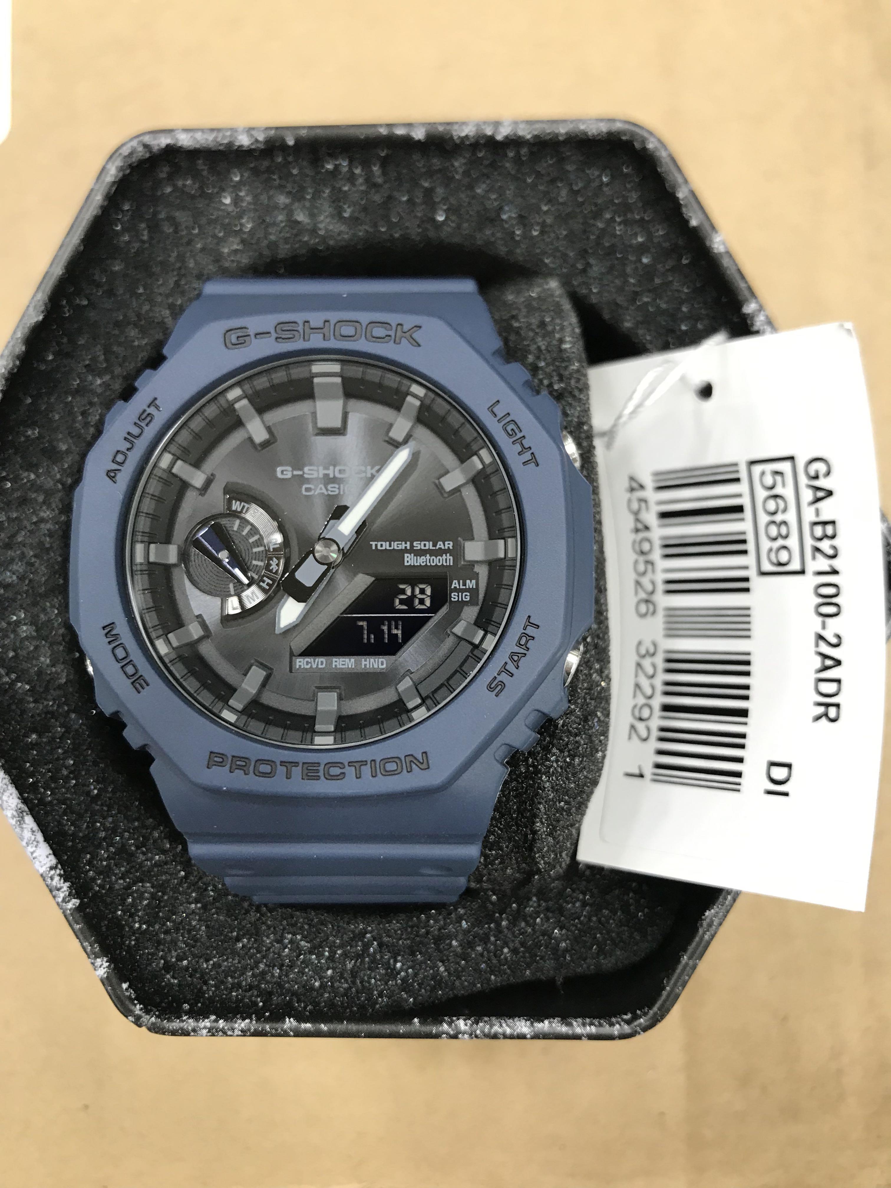 Casioak Gshock Bluetooth GAB2100-2A (Category: Men's Watches) located in Manila. Submitted by seikowatchfactory (Listing ID 1172761304, Image 1). Description: Contact: +639178302158 sms/viber/whatsapp/wechat/telegram BNIB 10/10 Model: Casio Gshock GAB2100-2A Price: 6800 pesos Specifications: Case Size: 48.5 x 45.4 x 11.9mm Case/Bezel Material: Carbon/Resin Shock Resistant Mineral Glass Neobrite Carbon Core Guard Structure Tough Solar Solar Powere