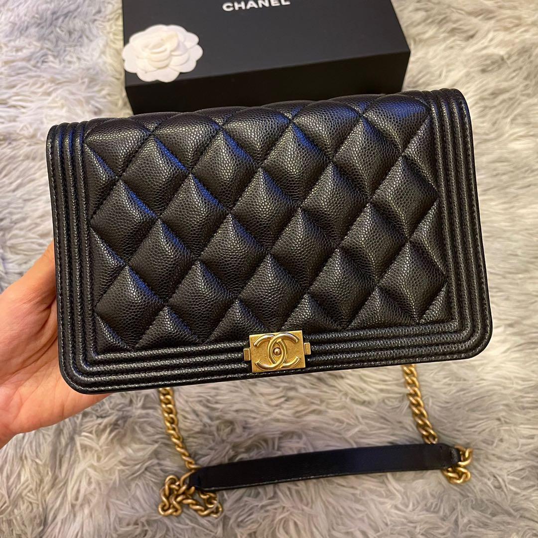Chanel classic boy woc wallet on chain bag, Luxury, Bags & Wallets on  Carousell