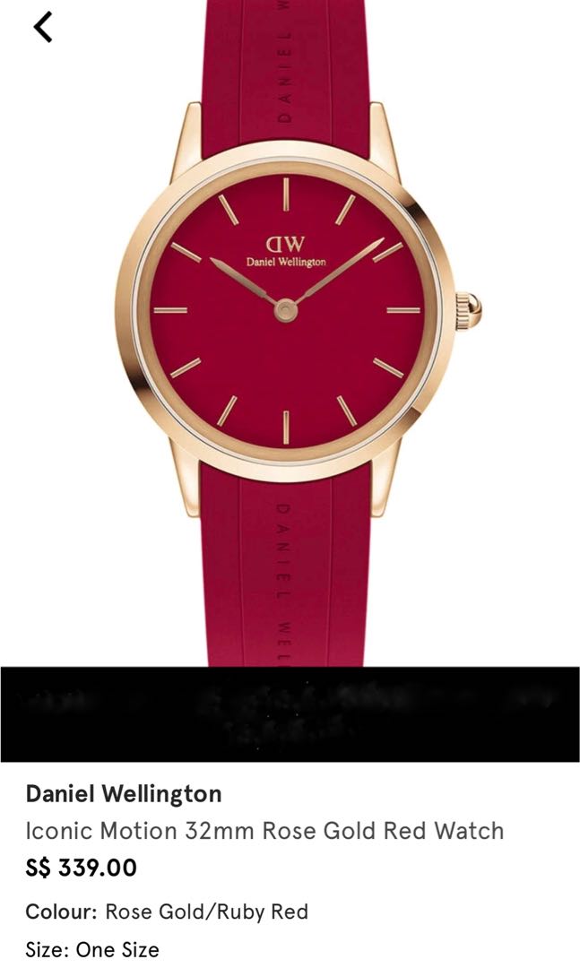 Daniel wellington red watch outlet