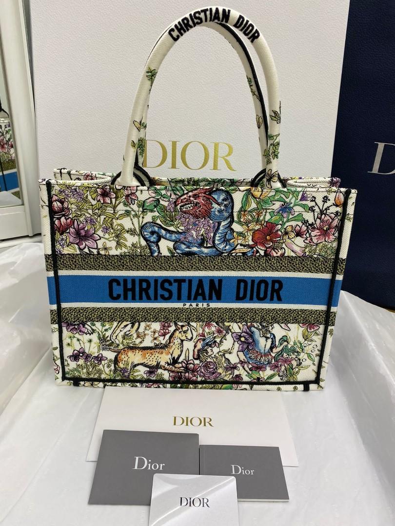 Dior Book tote medium Latte D constellation embriodery Luxury Bags Wallets on Carousell
