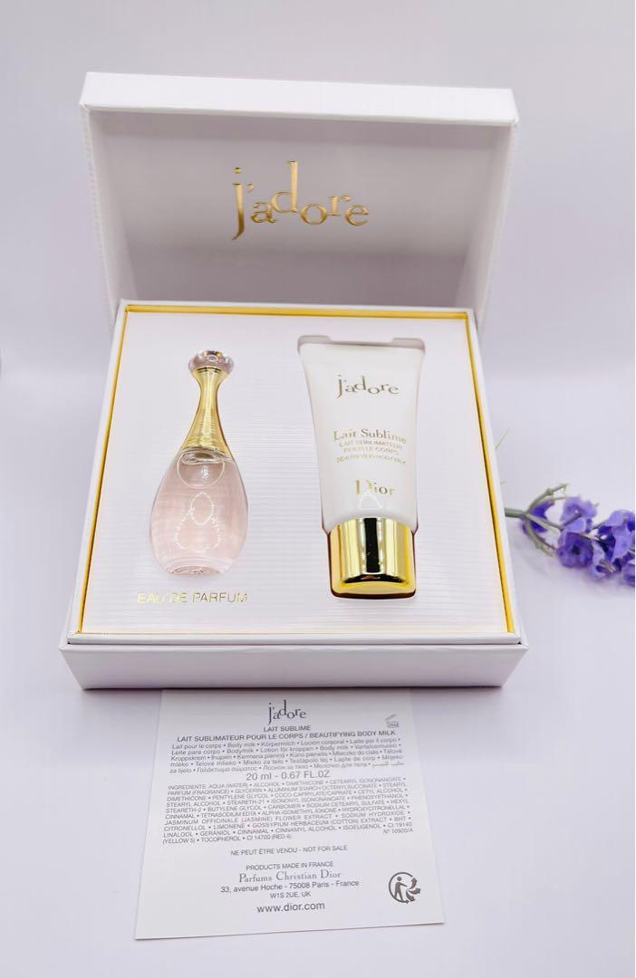 J''ADORE 3 PCS SET FOR WOMEN: 3.4 EAU DE PARFUM + 0.17 EAU DE