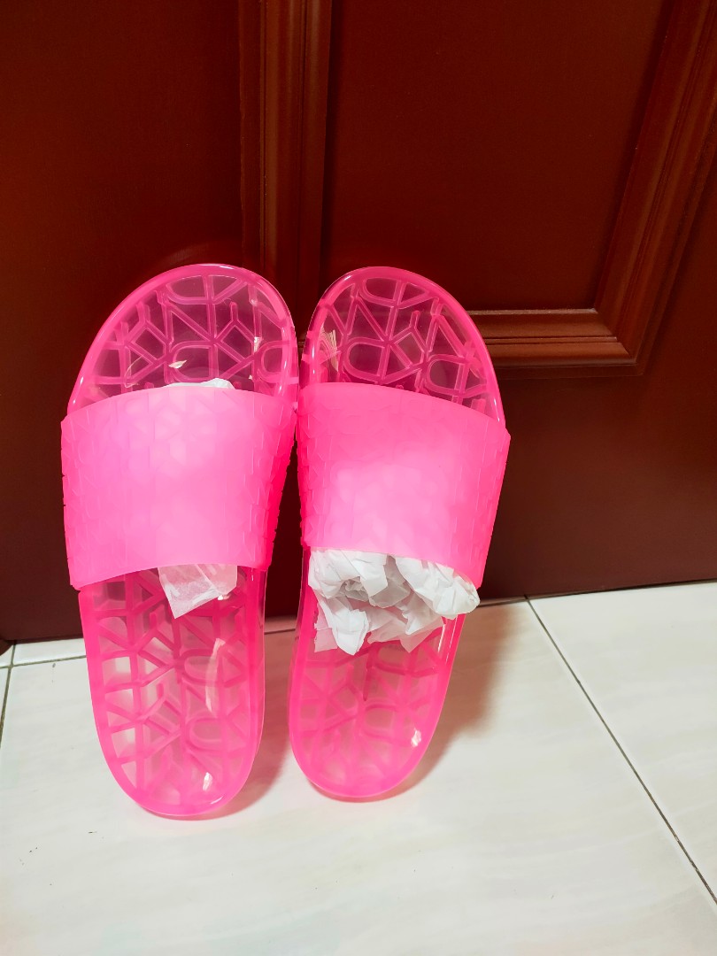 dkny slides pink