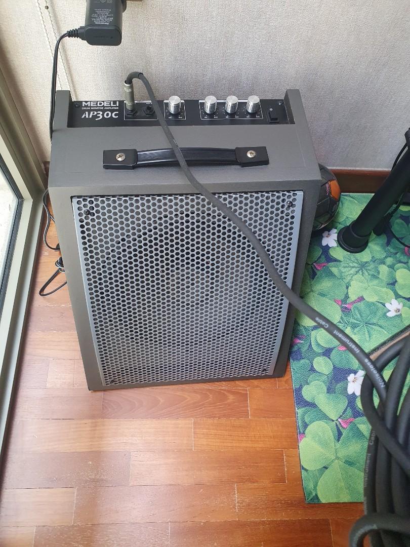 Electronic Drum & Amplifier, Hobbies & Toys, Music & Media, Musical