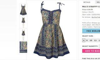 Topshop Dress, Blouse & Bottom
