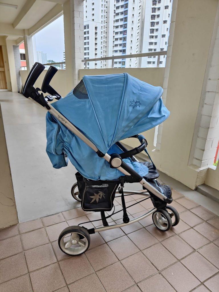 FREE Viki Blue Baby Stroller Babies Kids Going Out Strollers