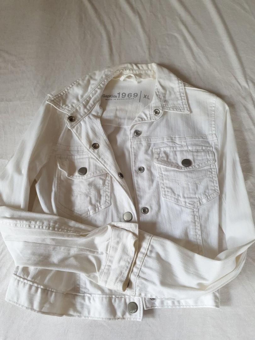 Gap white top jean jacket