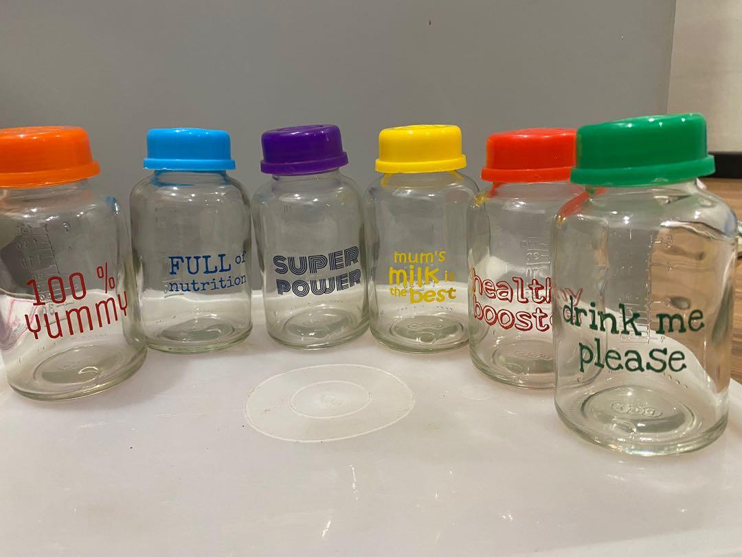 Glass store breastmilk storage