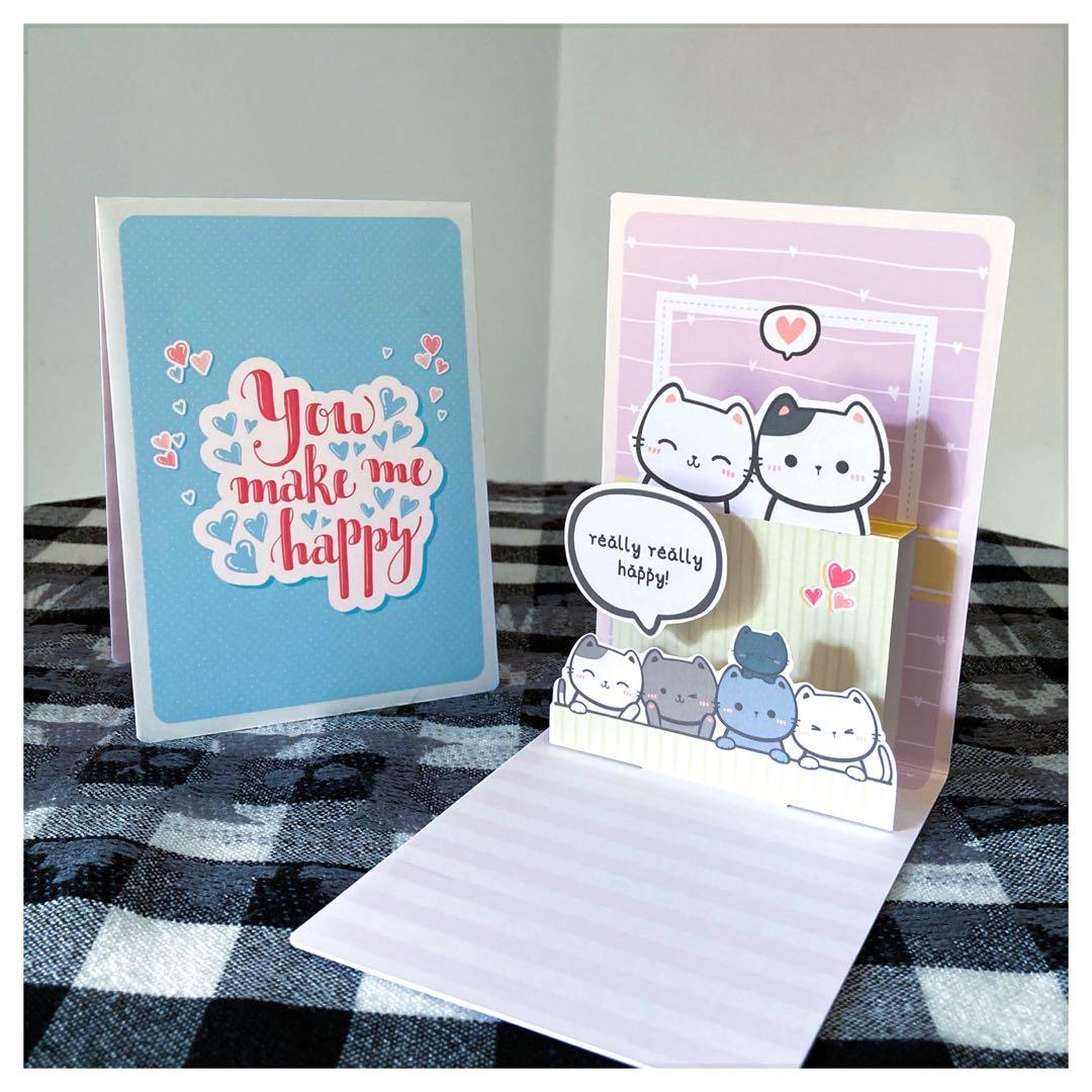Handmade Pop Up Greeting Card. Happy Together Gift Card ...