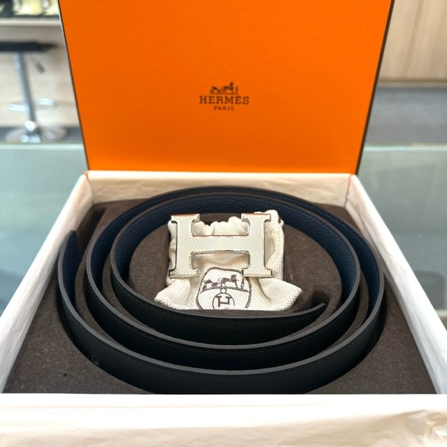 Hermes Canvas Strap Bleu Nuit PHW 70cm BNIB FREE SHIPPING, Luxury, Bags &  Wallets on Carousell