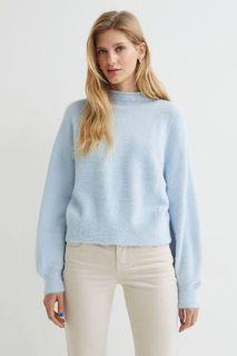 Highneck Sweater Baby Blue