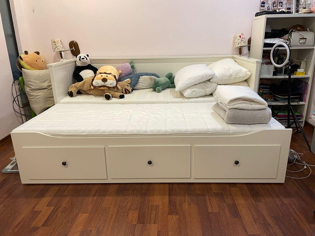 Ikea HEMNES day bed, Furniture & Home Living, Furniture, Bed Frames