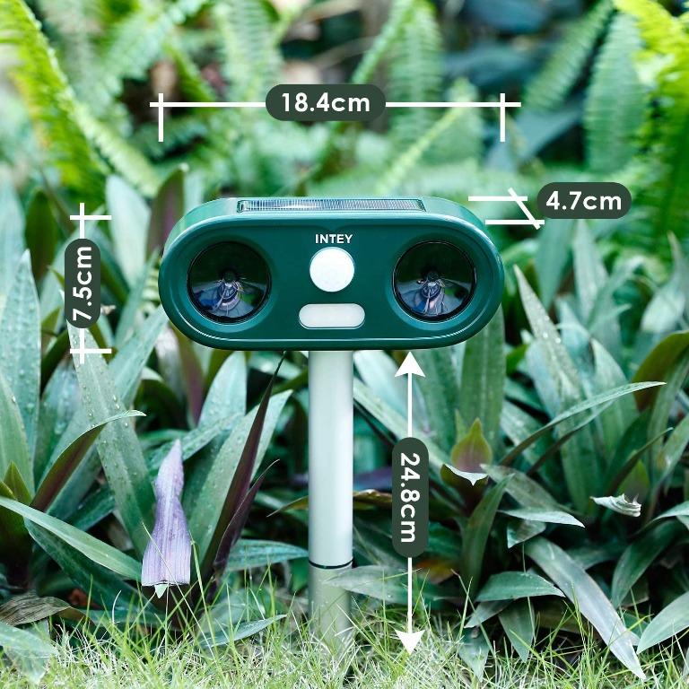 Intey Cat Repellent Ultrasonic, Animal Repeller Deterrent Outdoor