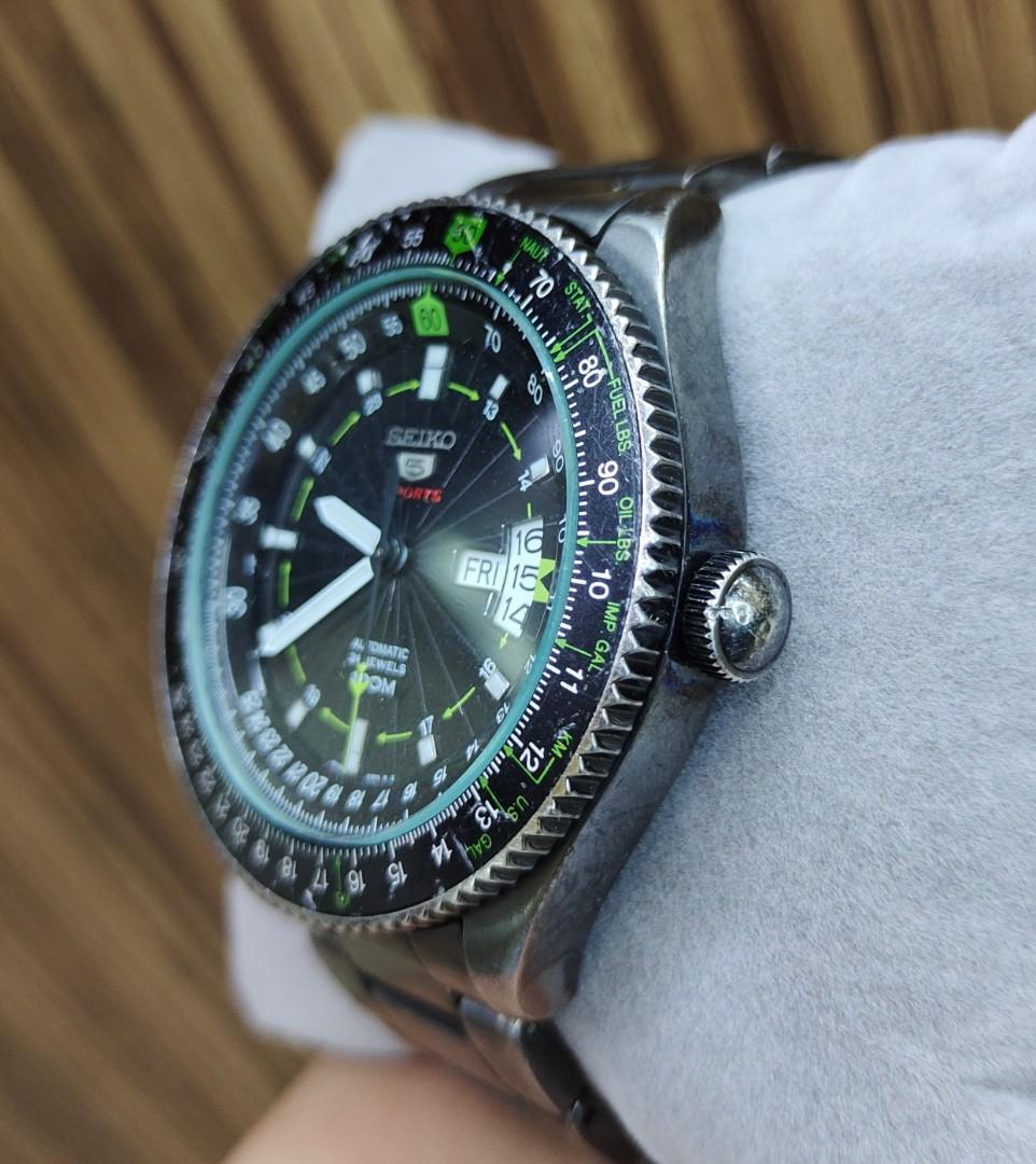 Jam Tangan Seiko 5 Sport SRP671K1 Automatic Pilot 4R36A 03S0 Original Second