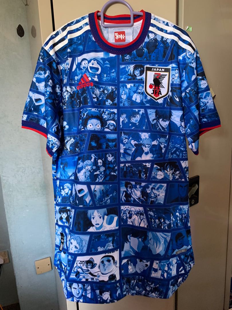 False This jersey featuring several manga characters is Japans official  jersey for the 2022 FIFA World Cup