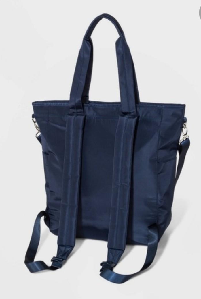 JOYLAB convertible backpack large navy blue sling bag