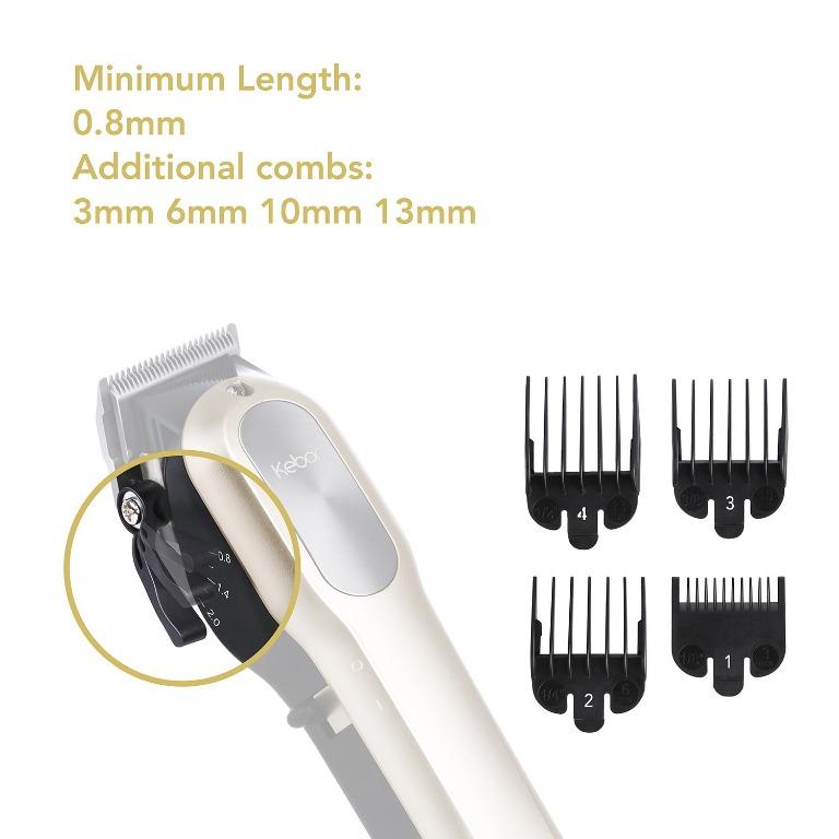 Kebor Hair Clipper for Men Cordless Built-in Huge 2000mAh Professional ...
