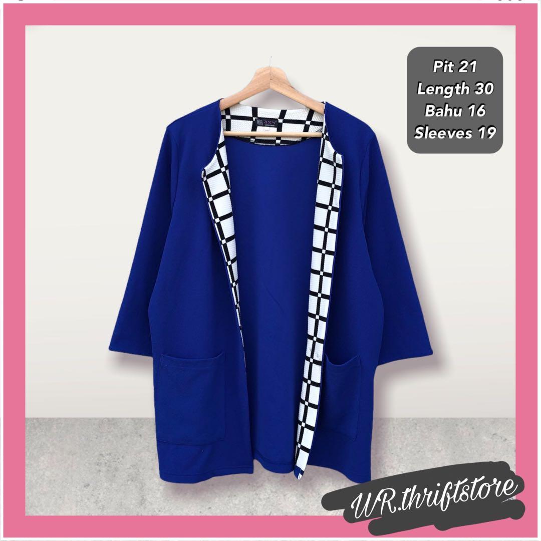 Bright blue top cardigan ladies