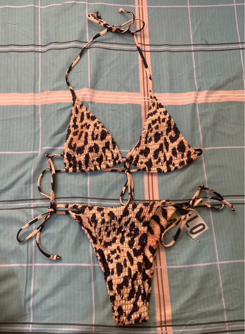 Leopard Print Bikini (Animal Print), Women's Fashion, Swimwear, Bikinis ...