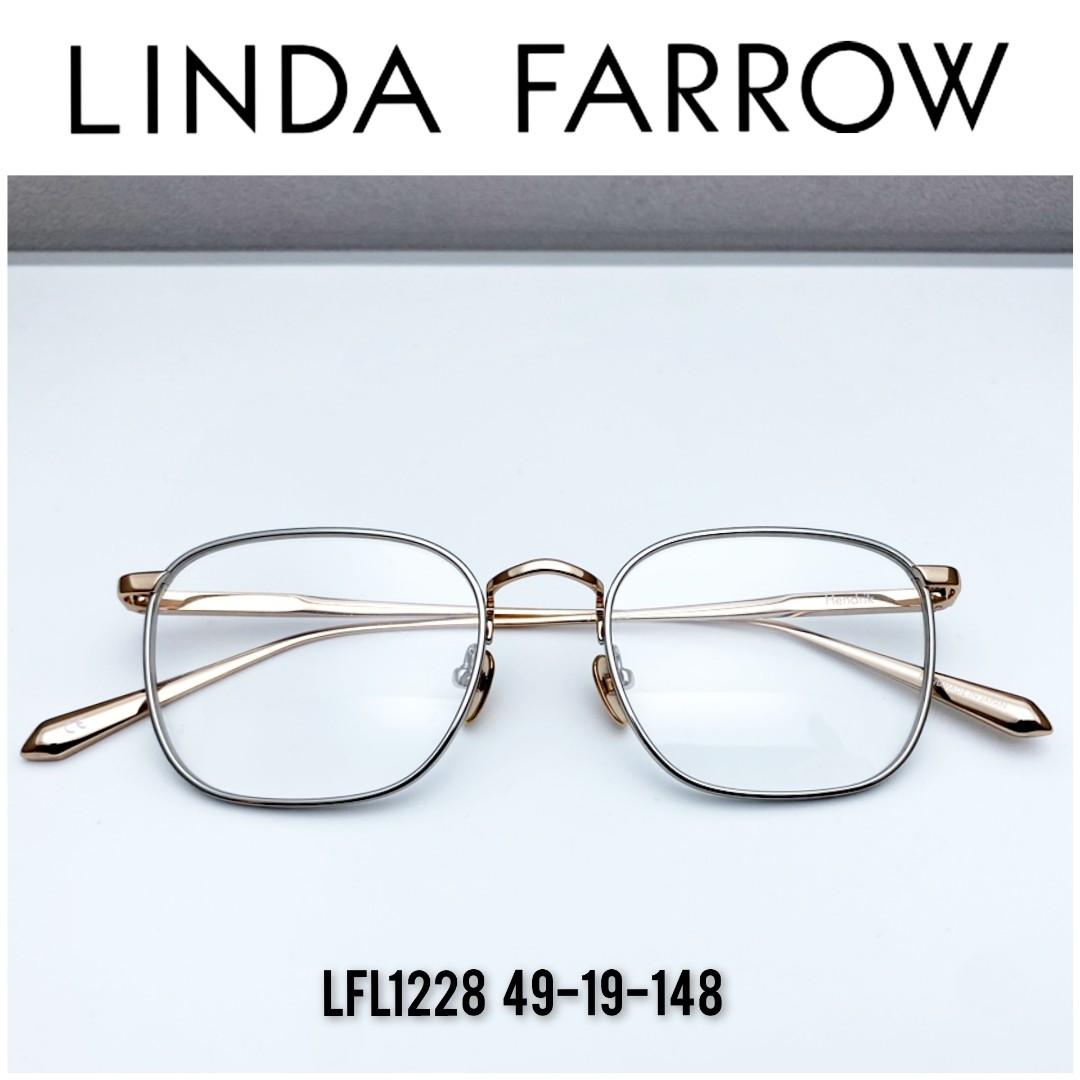 Linda farrow titanium glasses eyewear 鈦金屬眼鏡, 男裝, 手錶及配件