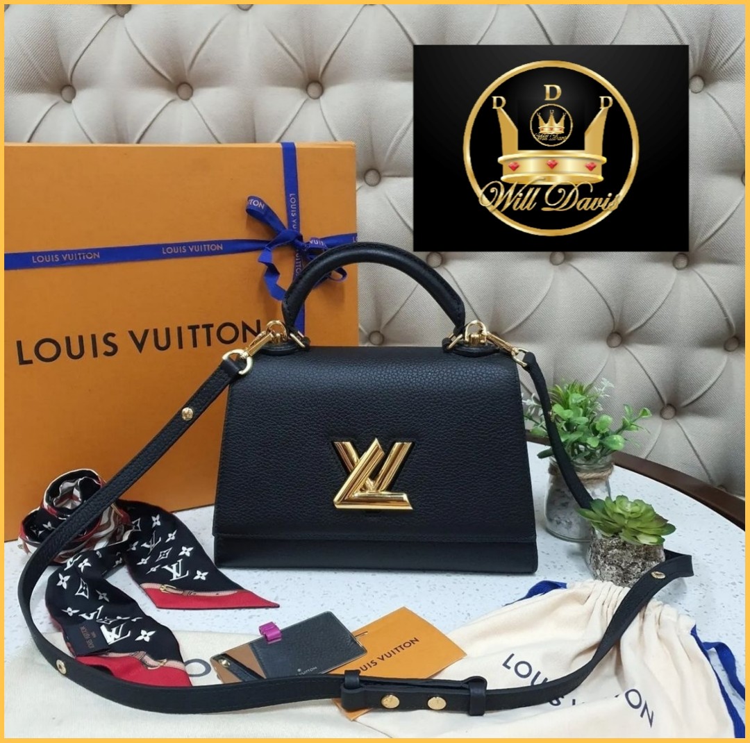 Louis Vuitton Taurillon Twist One Handle Black Leather PM Handbag Shou –  Max Pawn