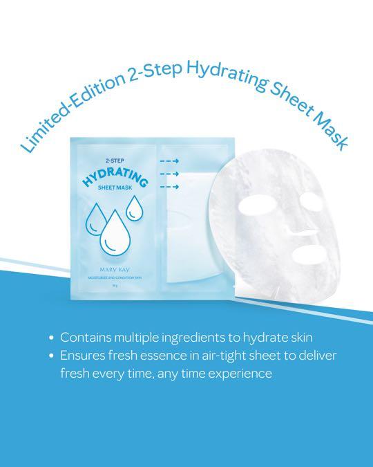 Mary Kay 2-Step Hydrating Sheet Mask (8 sheet), Beauty & Personal Care ...