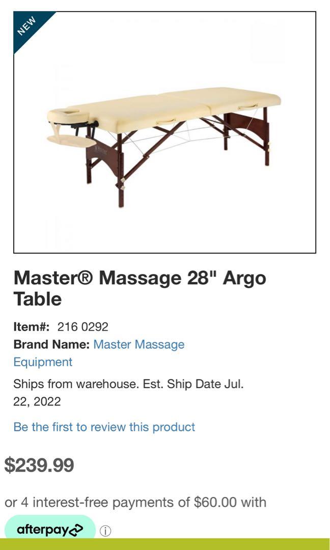 Master Massage 28" Argo Table, Furniture & Home Living, Furniture