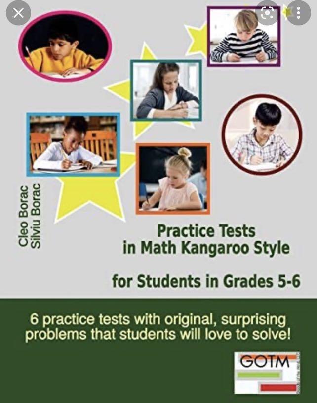 Math Kangaroo Style (Math Olympiad MENSA) Practice Test for Grade 34 & 56, Hobbies & Toys