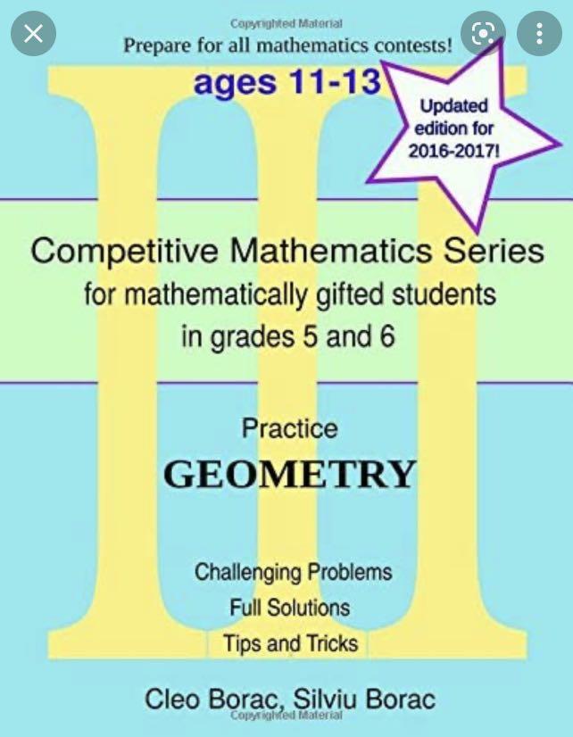 Math Kangaroo Style (Math Olympiad MENSA) Practice Test for Grade 34 & 56, Hobbies & Toys