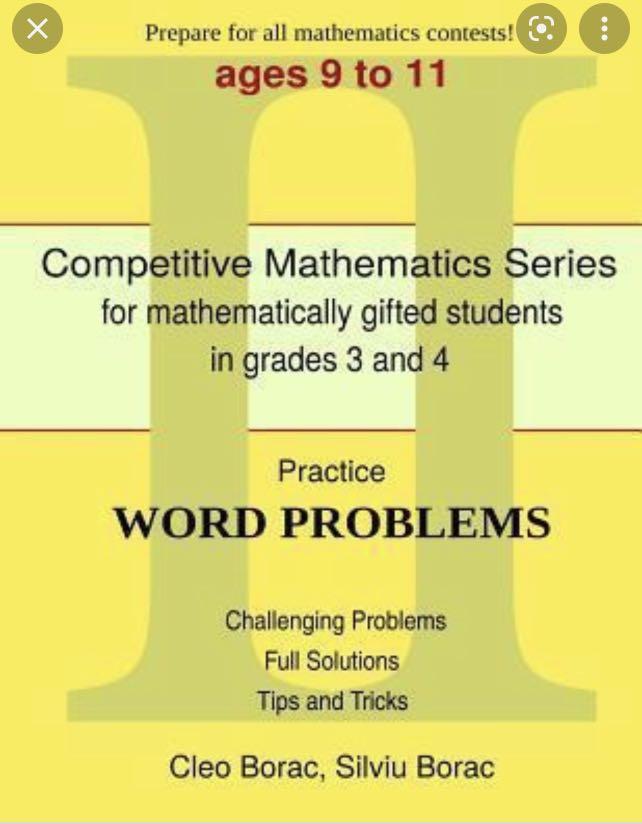 Math Kangaroo Style (Math Olympiad MENSA) Practice Test for Grade 34