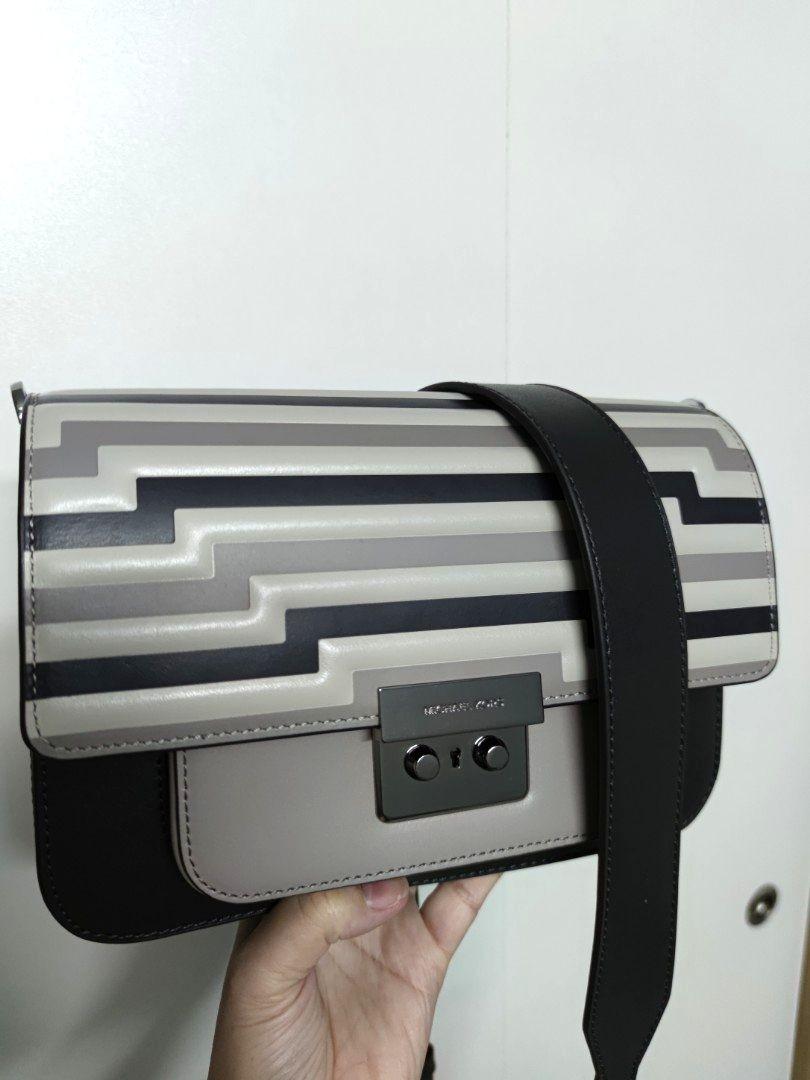 Michael Kors Sloan grey colour block authentic genuine leather Luxury Bags Wallets on Carousell