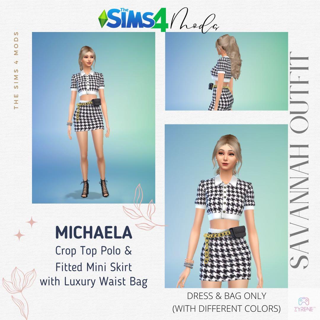 Mini skirt deals outfits sims 4